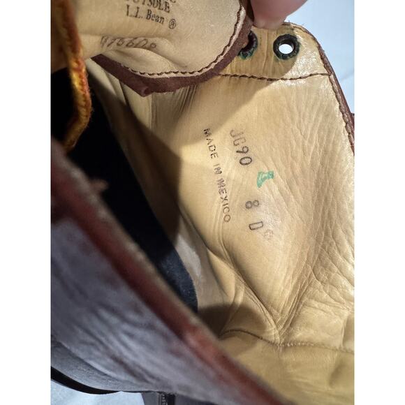 L.L. Bean Leather Boots Size 8D - Picture 7 of 8